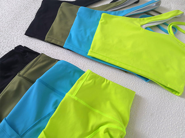 Sportwear Women Yoga Sets Fitness Wear 2peice Suits High Waist Legging Top Bra Gym Running Clothing Outfit Sport Suit | Vimost Shop.
