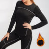 Thermal Sports Suits Women Workout Yoga Set Fitness Clothing High Waist Running Pants Gym Leggings Long Sleeve Crop Top Shirts | Vimost Shop.