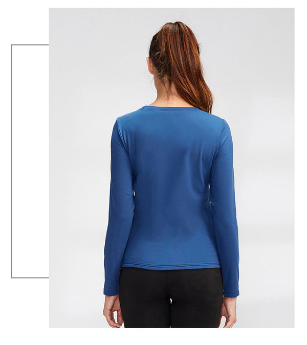 Thermal Sports Suits Women Workout Yoga Set Fitness Clothing High Waist Running Pants Gym Leggings Long Sleeve Crop Top Shirts | Vimost Shop.
