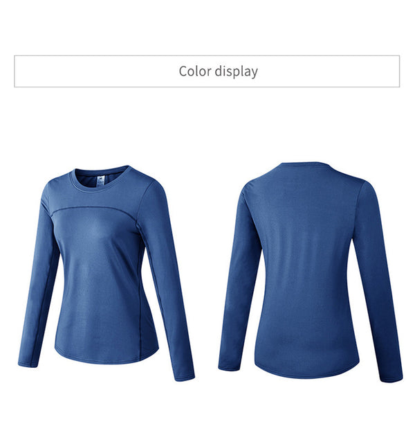 Thermal Sports Suits Women Workout Yoga Set Fitness Clothing High Waist Running Pants Gym Leggings Long Sleeve Crop Top Shirts | Vimost Shop.