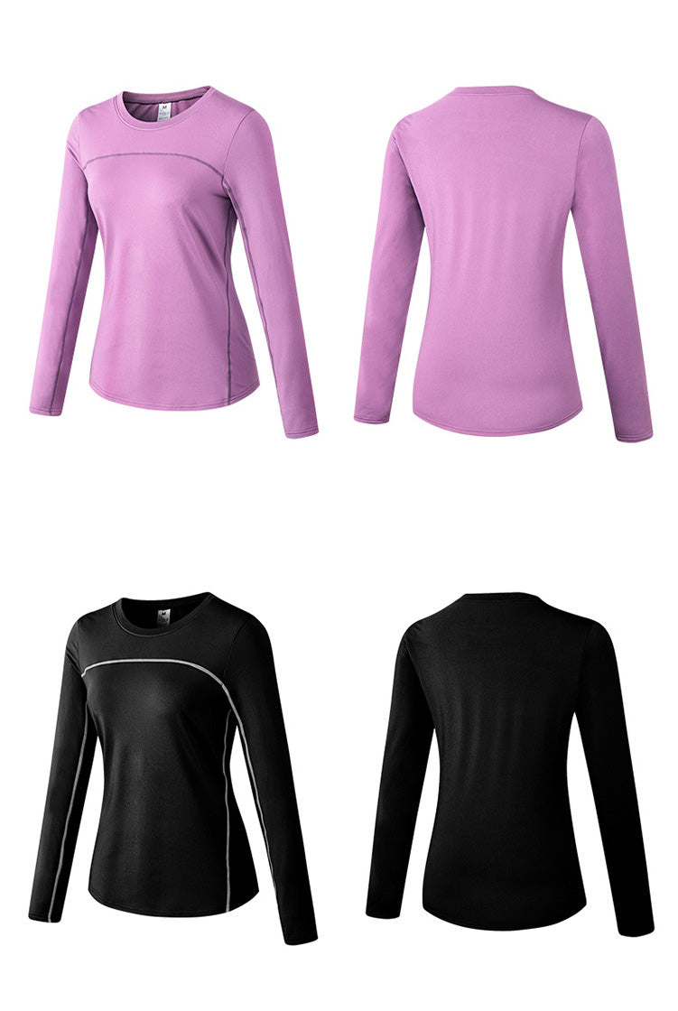 Thermal Sports Suits Women Workout Yoga Set Fitness Clothing High Waist Running Pants Gym Leggings Long Sleeve Crop Top Shirts | Vimost Shop.