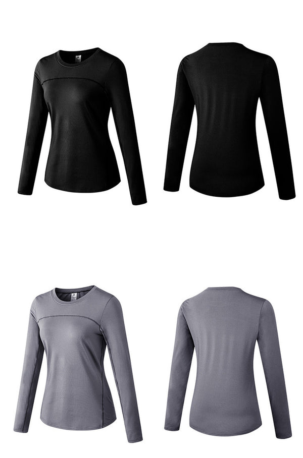 Thermal Sports Suits Women Workout Yoga Set Fitness Clothing High Waist Running Pants Gym Leggings Long Sleeve Crop Top Shirts | Vimost Shop.