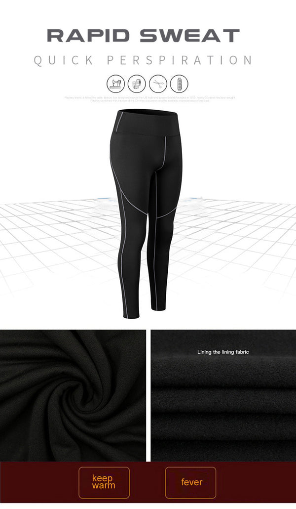 Thermal Sports Suits Women Workout Yoga Set Fitness Clothing High Waist Running Pants Gym Leggings Long Sleeve Crop Top Shirts | Vimost Shop.