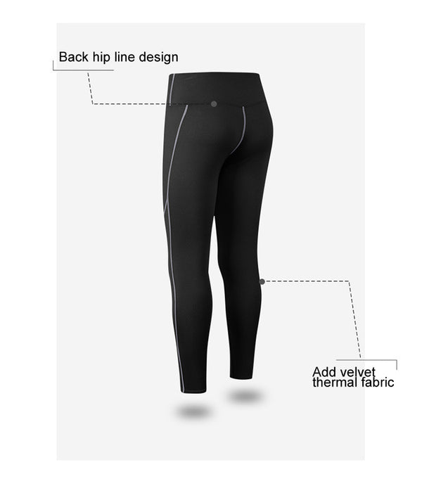 Thermal Sports Suits Women Workout Yoga Set Fitness Clothing High Waist Running Pants Gym Leggings Long Sleeve Crop Top Shirts | Vimost Shop.