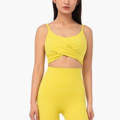 Olid New Style Women Yoga Bras Sexy Design Running Tops Knotted Girls Gym Wear Stretchy Padded Tops Athletic Vest Bra