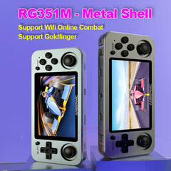 RG351M Retro Video Game Console Aluminum Alloy Shell RG351P 2500 Game Portable Console RG351 Handheld Game Player