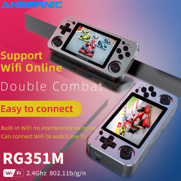 RG351M Retro Video Game Console Aluminum Alloy Shell RG351P 2500 Game Portable Console RG351 Handheld Game Player | Vimost Shop.