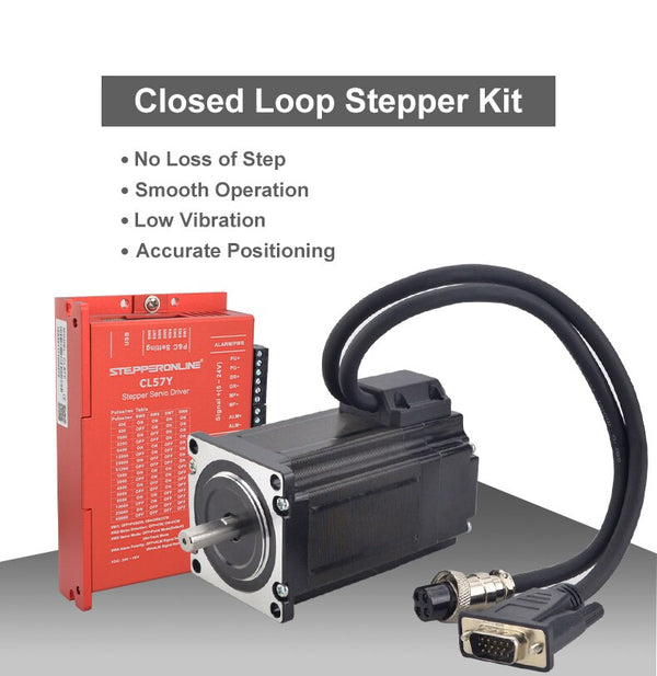 2Nm Nema 23 Closed Loop Stepper Motor Servo Driver Kit Nema 23 Stepper Motor with Encoder with 2pcs 1.7m Cables | Vimost Shop.