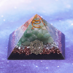 Reiki Healing Orgonite Pyramid Energy Converter Orgone Accumulator Stone That Changes The Magnetic Resin Home Office Decor