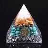 Orgonite Pyramid Energy Converter Natural Amazonite Healing Helping Chakra Resin Decorative Craft Jewelry Wicca | Vimost Shop.