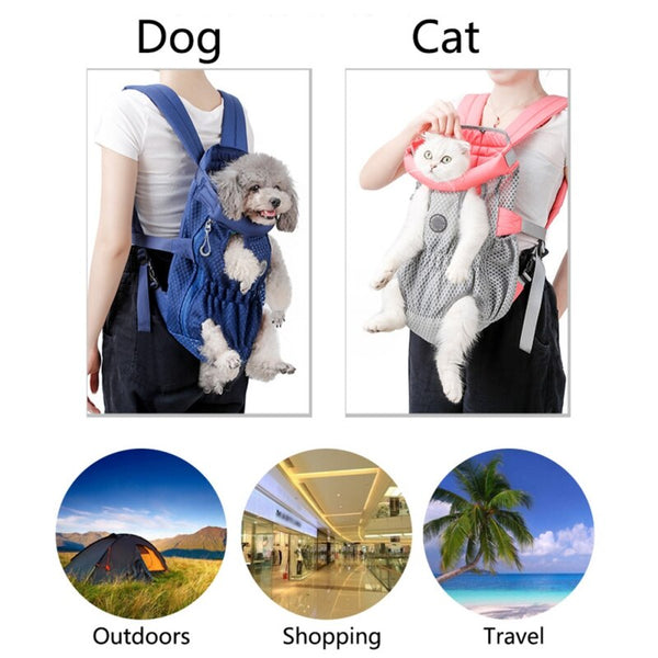 Pet Dog Carrier Backpack Breathable Outdoor Travel Products Bags For Small Medium Dog Cat Chihuahua Pets Mesh Shoulder | Vimost Shop.