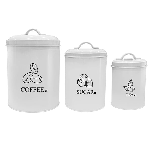 3 Pcs Storage Bin Food Container Snack Canister Set Coffee Bean Tea Sugar Box With Seal Lid Kitchen Food Organization Jar | Vimost Shop.