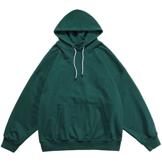 Hoodie Men Hit Color Letter Patch Hooded Sweatshirt Pullover Spring Harajuku College Style Simple All-match Streetwear