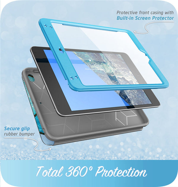 For ipad Mini 4 5 Case Cosmo Full-Body Trifold Stand Protective Cover with Auto Sleep/Wake & Built-in Screen Protector | Vimost Shop.