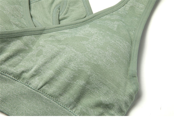 Yoga Bra Crop Tops Gym Seamless Sports Bras Fitness Padded Brassiere Workout Tank Top Running Short Vest Athletic Underwear | Vimost Shop.