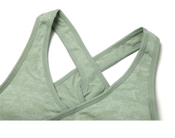 Yoga Bra Crop Tops Gym Seamless Sports Bras Fitness Padded Brassiere Workout Tank Top Running Short Vest Athletic Underwear | Vimost Shop.