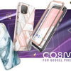 For Google Pixel 4 XL Case 6.3 inch (2019) Cosmo Full-Body Glitter Marble Bumper Case with Built-in Screen Protector | Vimost Shop.