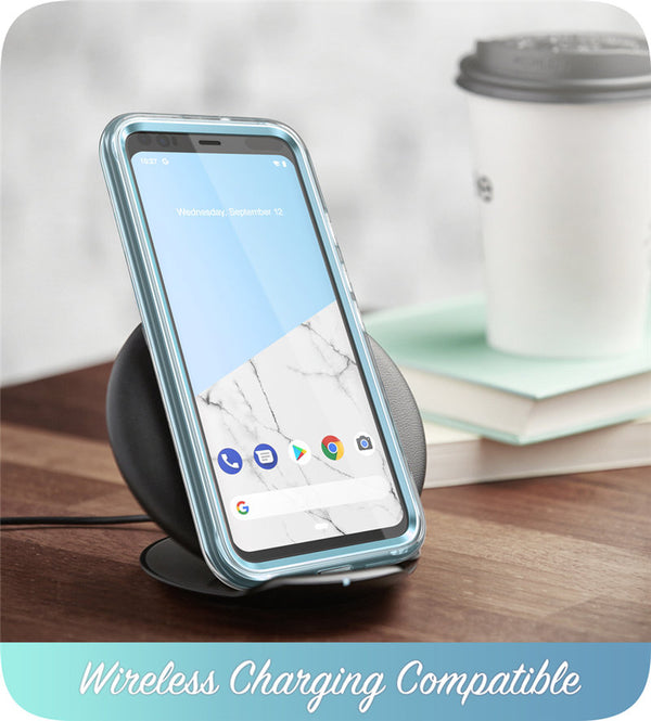 For Google Pixel 4 XL Case 6.3 inch (2019) Cosmo Full-Body Glitter Marble Bumper Case with Built-in Screen Protector | Vimost Shop.