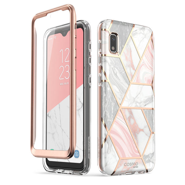 For Samsung Galaxy A10e Case Cosmo Full-Body Glitter Marble Bumper Case with Built-in Screen Protector | Vimost Shop.
