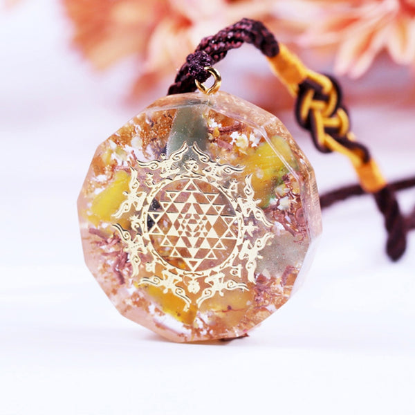 Healing Stones Orgone necklace EMF Protection Chakra Crystals Meditation Reiki Supplies Positive Energy Generator Orgonite | Vimost Shop.