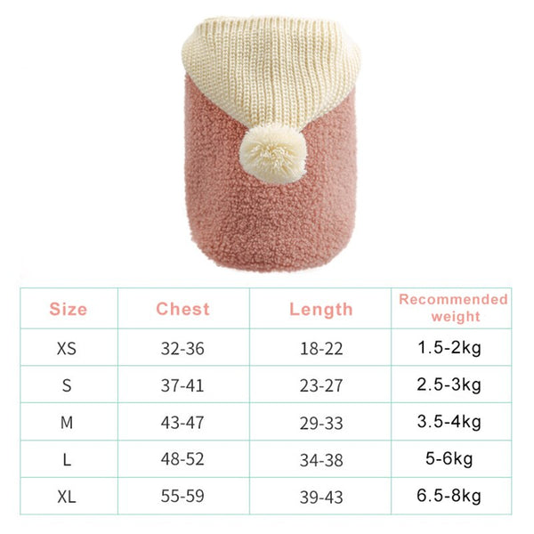 Winter Dog Clothes Puppy Hoodies for Small Medium Dogs French Bulldog Chihuahua Coat Warm Jacket Dog Clothes Honden Kleding | Vimost Shop.