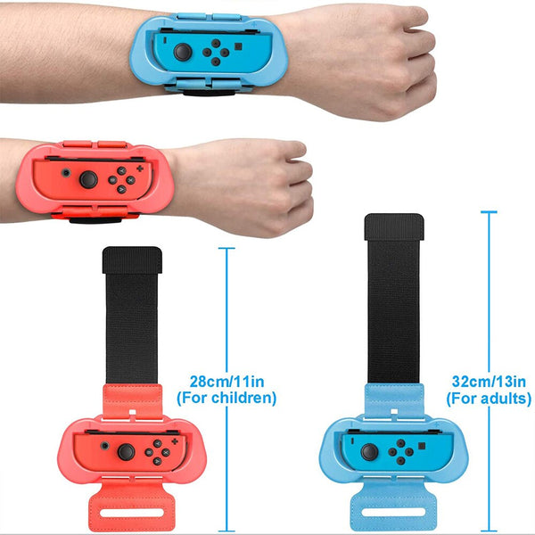 Wrist Bands for Just Dance and Zumba Burn It Up for Nintendo Switch Controller Game, Adjustable Elastic Strap for NS Joy-con