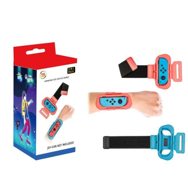 Wrist Bands for Just Dance and Zumba Burn It Up for Nintendo Switch Controller Game, Adjustable Elastic Strap for NS Joy-con
