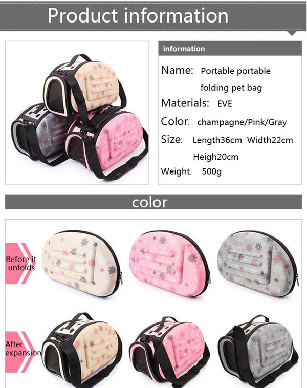 Pet Dog Carrier Bag Portable Puppy Handbag Waterproof Single Shoulder Backpack Foldable Travel Bags For Cats Dogs Pet Supplies | Vimost Shop.