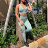 Yoga Sets Leggings Gym Sportswear Fitness Pants Sports Bra Running Suits Workout Outfits 2 Piece Tracksuits Exercise Activewear | Vimost Shop.