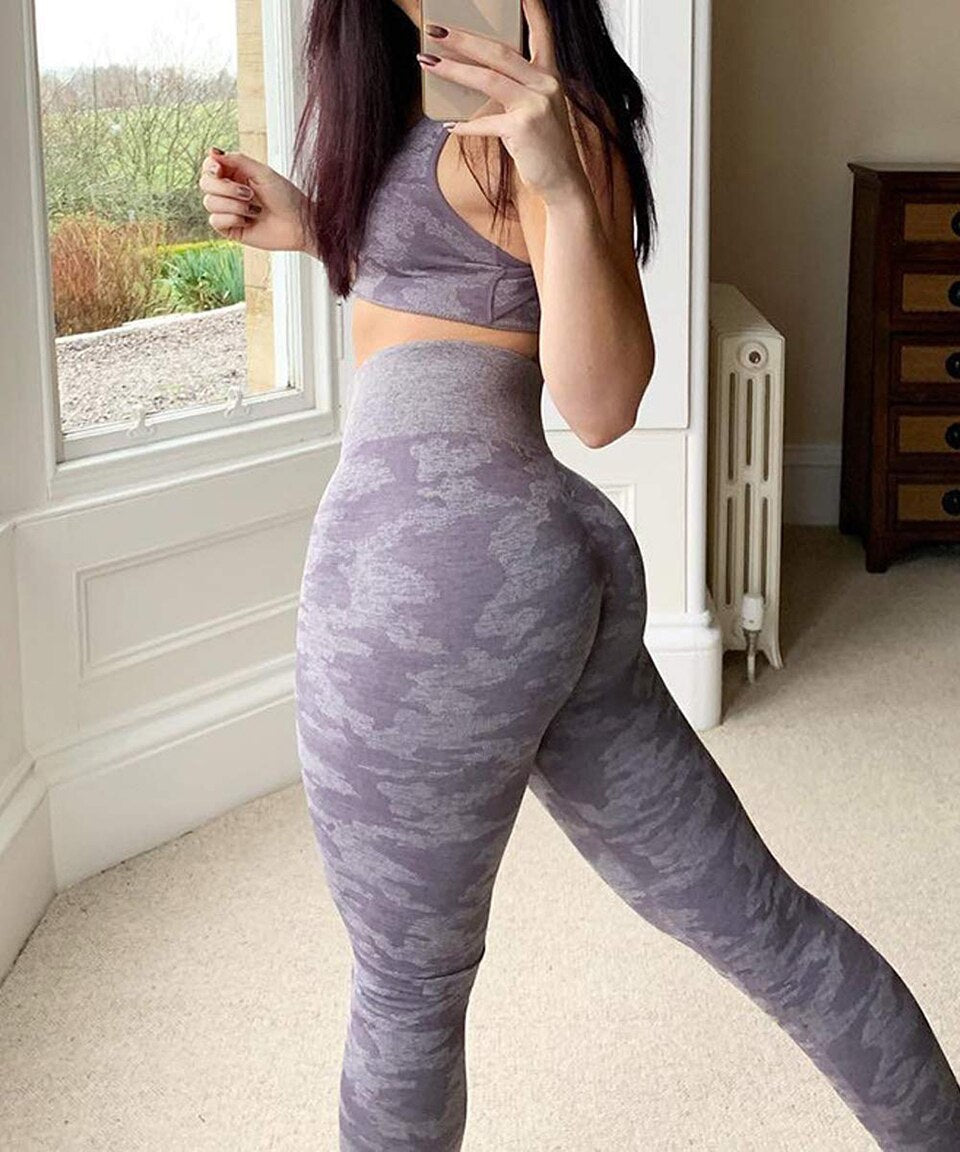 Yoga Sets Leggings Gym Sportswear Fitness Pants Sports Bra Running Suits Workout Outfits 2 Piece Tracksuits Exercise Activewear | Vimost Shop.