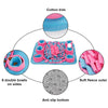 Eco Friendly Pet Dog Snuffle Mat Soft Fleece Colorful Non-slip Dogs Training Blanket Toys Dog Slow Eating Bowl Mats 42x42cm | Vimost Shop.