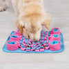 Eco Friendly Pet Dog Snuffle Mat Soft Fleece Colorful Non-slip Dogs Training Blanket Toys Dog Slow Eating Bowl Mats 42x42cm | Vimost Shop.