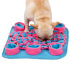 Eco Friendly Pet Dog Snuffle Mat Soft Fleece Colorful Non-slip Dogs Training Blanket Toys Dog Slow Eating Bowl Mats 42x42cm | Vimost Shop.