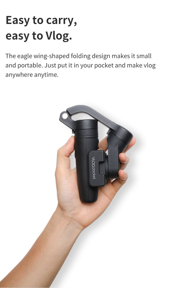 Official Vlog Pocket 3-Axis Handheld Gimbal Smartpho Stabilizer Selfie Stick for iPhone 12,11,X, Samsung S20, XIAOMI | Vimost Shop.