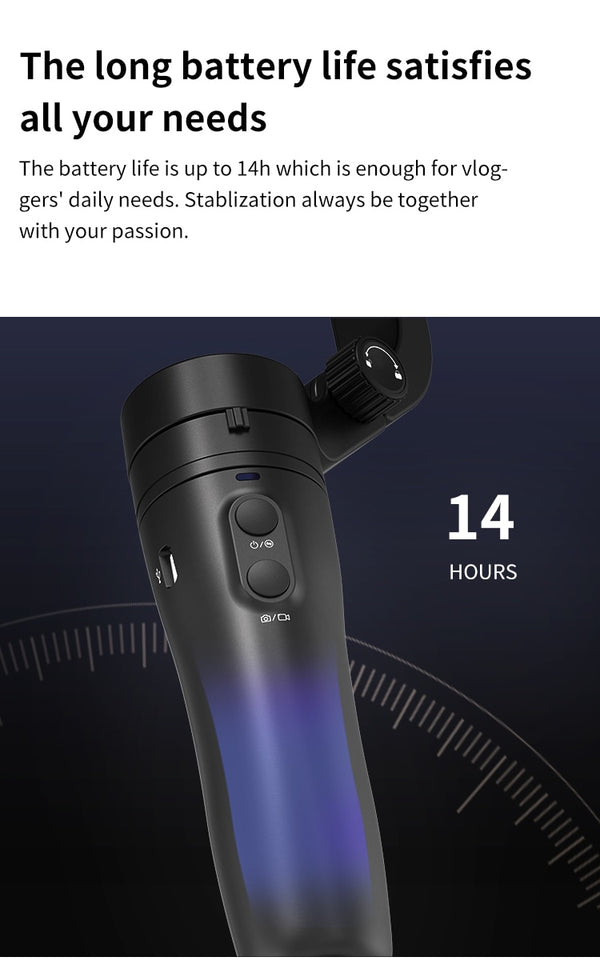 Official Vlog Pocket 3-Axis Handheld Gimbal Smartpho Stabilizer Selfie Stick for iPhone 12,11,X, Samsung S20, XIAOMI | Vimost Shop.