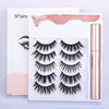 5 Pairs Magnetic Eyelashs Set Magnet Liquid Eyeliner & Magnetic Lashes & Tweezer Set Waterproof Long Lasting Faux Cils | Vimost Shop.