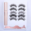 5 Pairs Magnetic Eyelashs Set Magnet Liquid Eyeliner & Magnetic Lashes & Tweezer Set Waterproof Long Lasting Faux Cils | Vimost Shop.