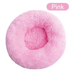 Soft Pet Dog Bed Round Winter warm Long Plush Dog House Cushion Cat Beds Mats Sofa for Samll large Dogs kennel Pet supplies