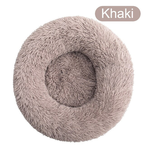 Soft Pet Dog Bed Round Winter warm Long Plush Dog House Cushion Cat Beds Mats Sofa for Samll large Dogs kennel Pet supplies | Vimost Shop.