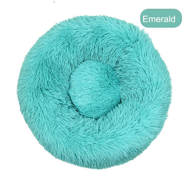 Soft Pet Dog Bed Round Winter warm Long Plush Dog House Cushion Cat Beds Mats Sofa for Samll large Dogs kennel Pet supplies | Vimost Shop.