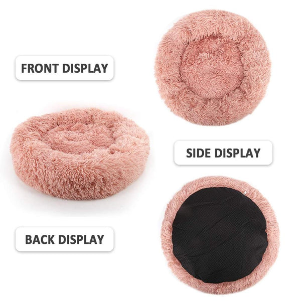 Soft Pet Dog Bed Round Winter warm Long Plush Dog House Cushion Cat Beds Mats Sofa for Samll large Dogs kennel Pet supplies | Vimost Shop.