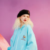 Monkey King Embroidery Casual Oversize Hoodies Sweatshirt Women,Spring Full Sleeve Korean Female,Daily Teddy Top