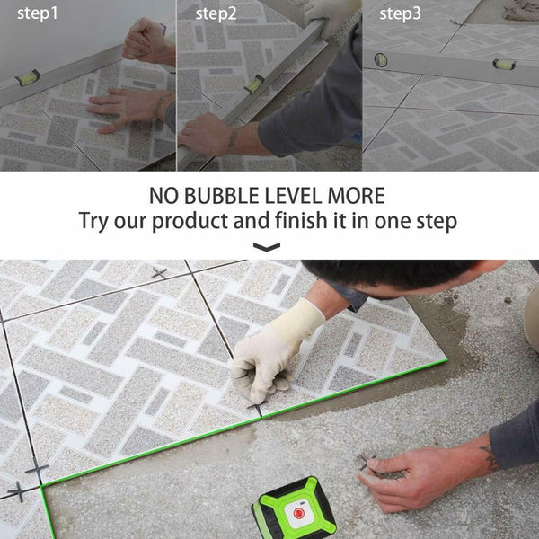 Floor Laser Level Green Beam Installation Laser with Line-Switching Mode for Tile Laying Square Leveling Cross Line Laser | Vimost Shop.