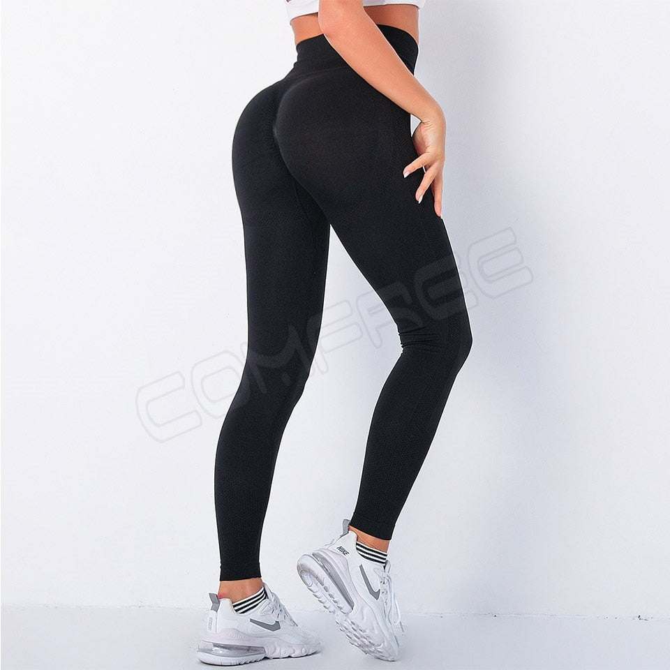 Yoga Pants Scrunched Booty Leggings for Women Workout Running Tights High Waist Sports Leggings Gym Sportswear Fitness Trousers | Vimost Shop.