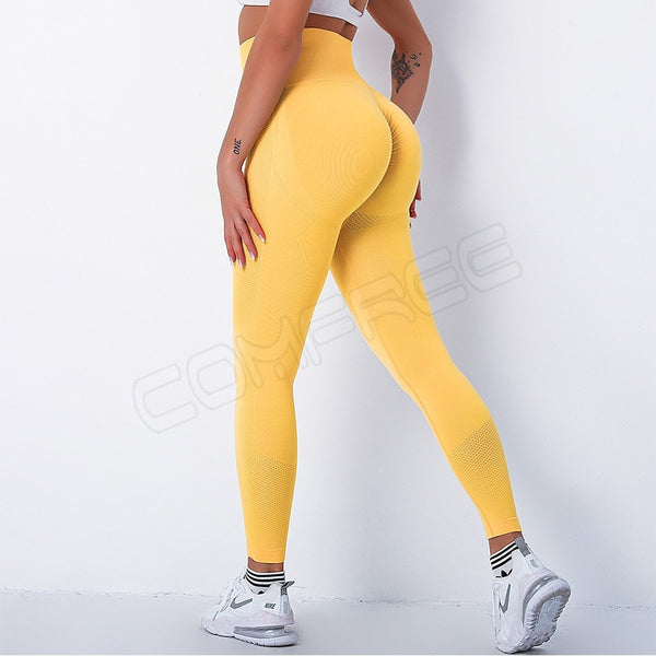 Yoga Pants Scrunched Booty Leggings for Women Workout Running Tights High Waist Sports Leggings Gym Sportswear Fitness Trousers | Vimost Shop.