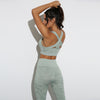 3Pcs Yoga Set Sport Suits Gym Wear Seamless Sportswear Workout Leggings Sports Bra Long Sleeves Crop Tops Fitness Clothing | Vimost Shop.