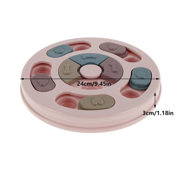 Pet Dog Puzzle Toys Round Interactive Slow Dispensing Feeding Pet Dog Training Games Increase IQ Feeder for Small Medium Dogs | Vimost Shop.
