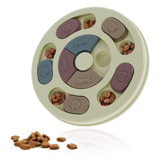 Pet Dog Puzzle Toys Round Interactive Slow Dispensing Feeding Pet Dog Training Games Increase IQ Feeder for Small Medium Dogs