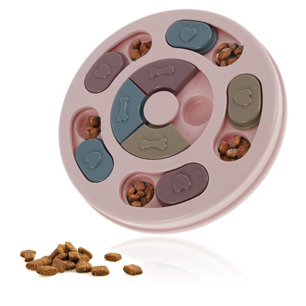 Pet Dog Puzzle Toys Round Interactive Slow Dispensing Feeding Pet Dog Training Games Increase IQ Feeder for Small Medium Dogs | Vimost Shop.