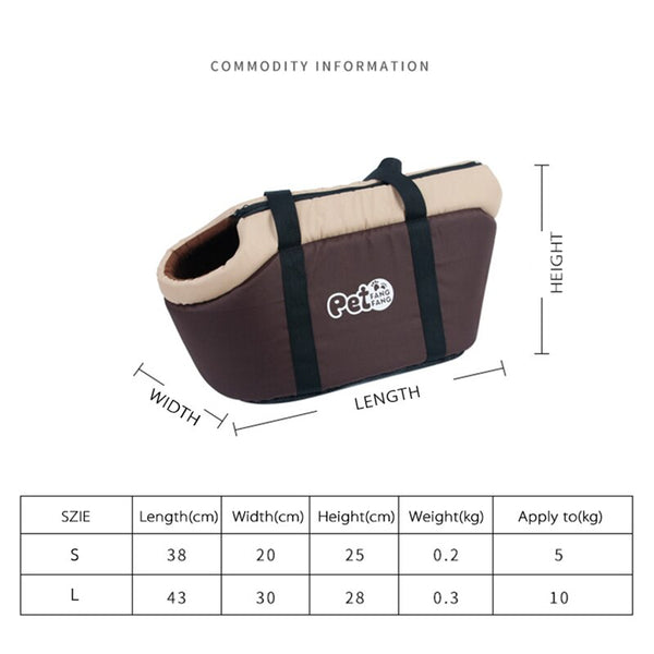Pet Dog Bag Soft Breathable Car Seat Dog Carriers Portable Single Carrier Bags Outdoor Pet Shoulder Handbag for Dogs Accessories | Vimost Shop.